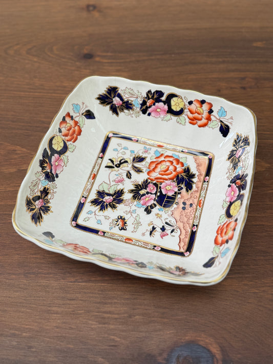 Mason’s ‘Mandarin’ Series - Large Square Bowl C.1930s-Bowl-Masons Ironstone-My Happy London Home