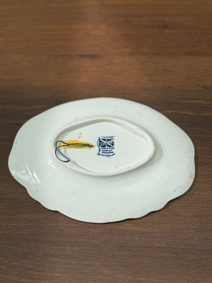 J H Weatherby & Sons ‘Victor’ Semi-Porcelain Oval Plate with Strap for Hanging C.1892 - 1925