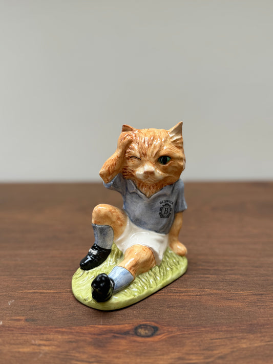 Limited Edition - Footballing Felines Collection FF2 MEE-OUCH, 1998 by Royal Doulton-Ornament-Royal Doulton-My Happy London Home