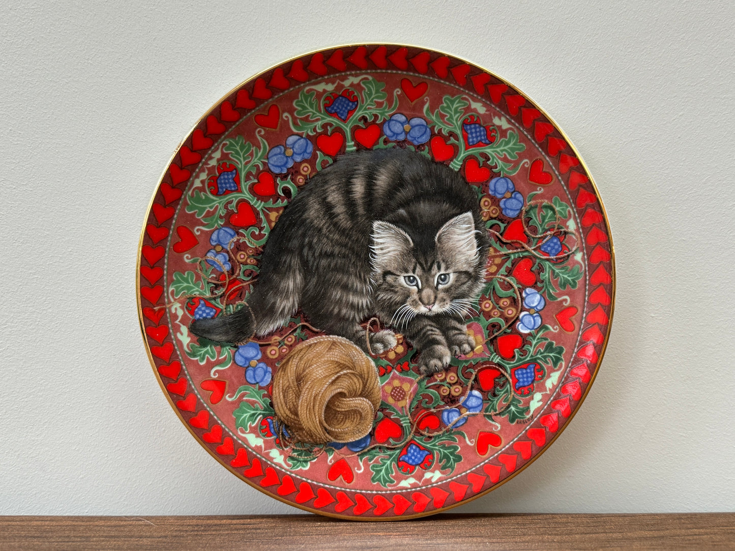 Aynsley ‘Meet My Kittens’ Plate by Lesley Anne Ivory - February - Ruskin, 1990-Plate-Aynsley-My Happy London Home