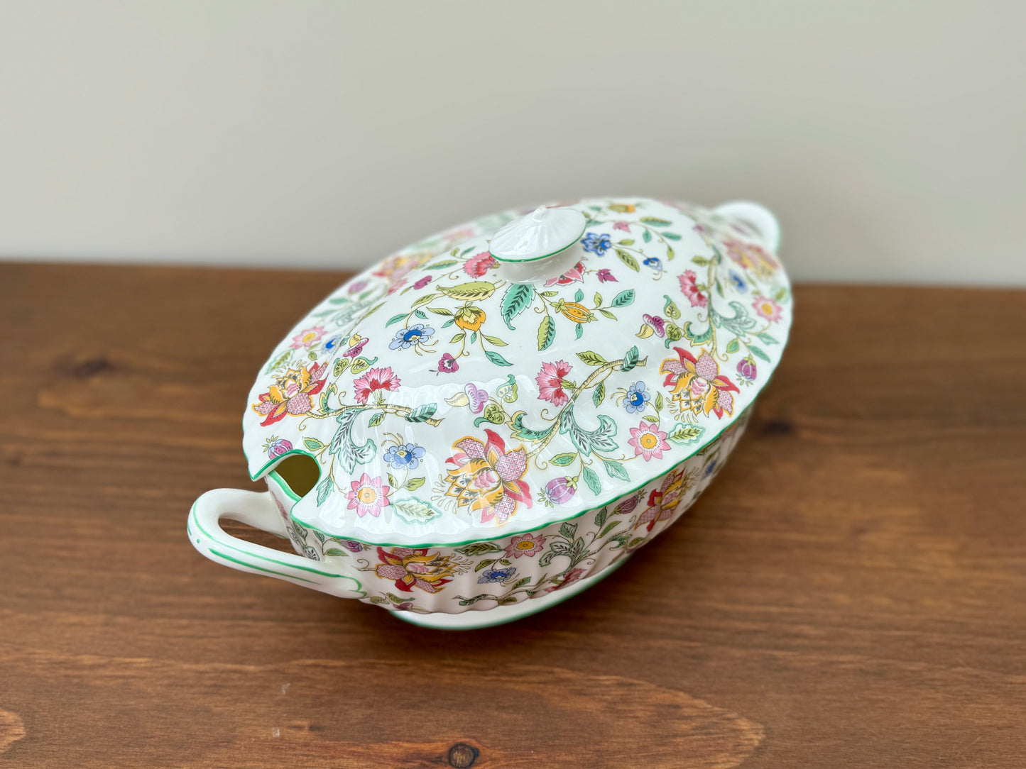 Vintage Minton ‘Haddon Hall’ Rare Soup Tureen-Tureen-Minton-My Happy London Home