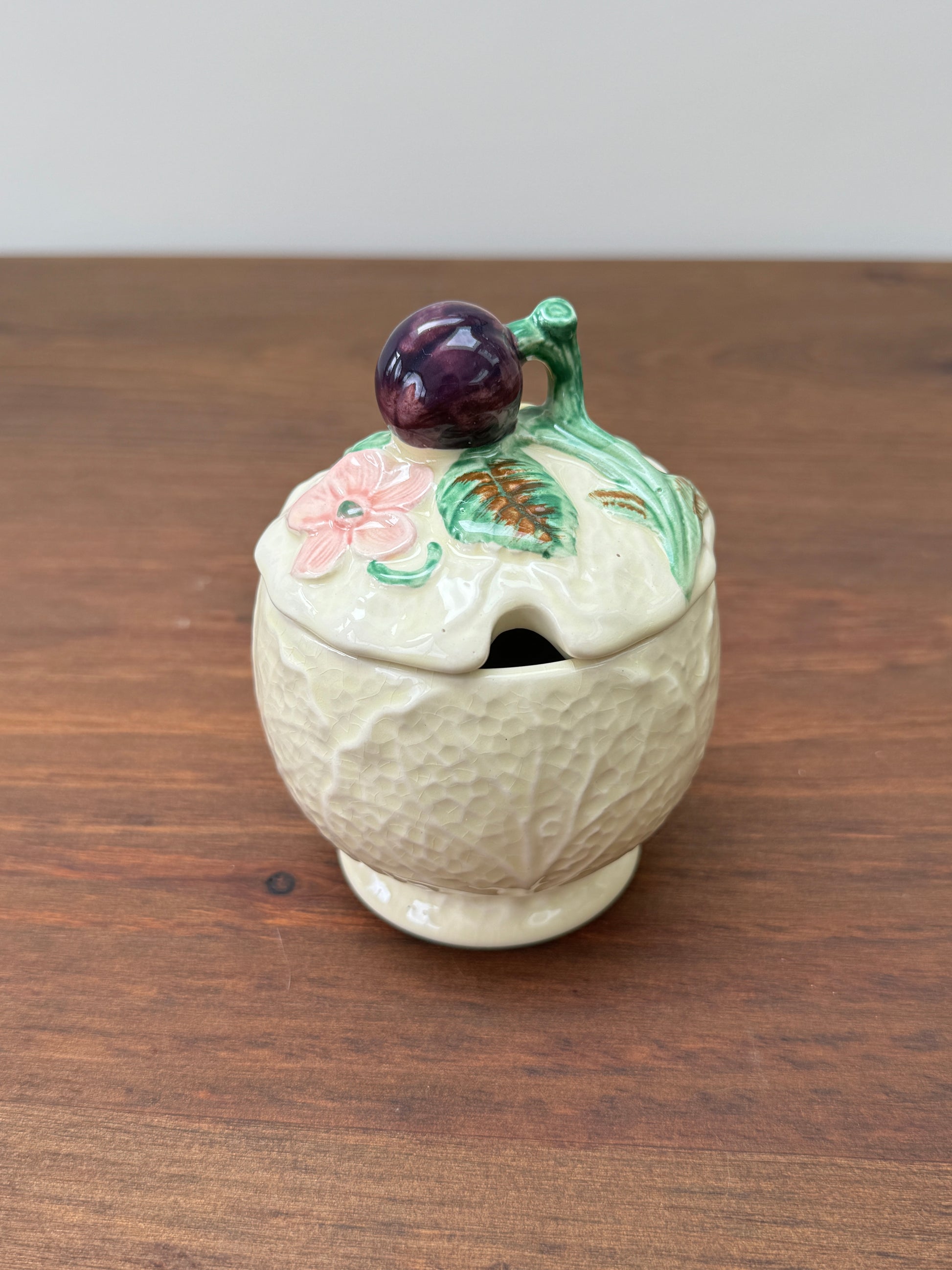 Shorter & Son Ltd Hand-Painted Preserve Jar/Jam Pot, c.1930s-Jam pot-Shorter & Son-My Happy London Home