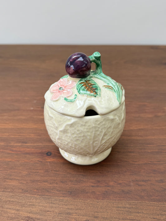 Shorter & Son Ltd Hand-Painted Preserve Jar/Jam Pot, c.1930s-Jam pot-Shorter & Son-My Happy London Home