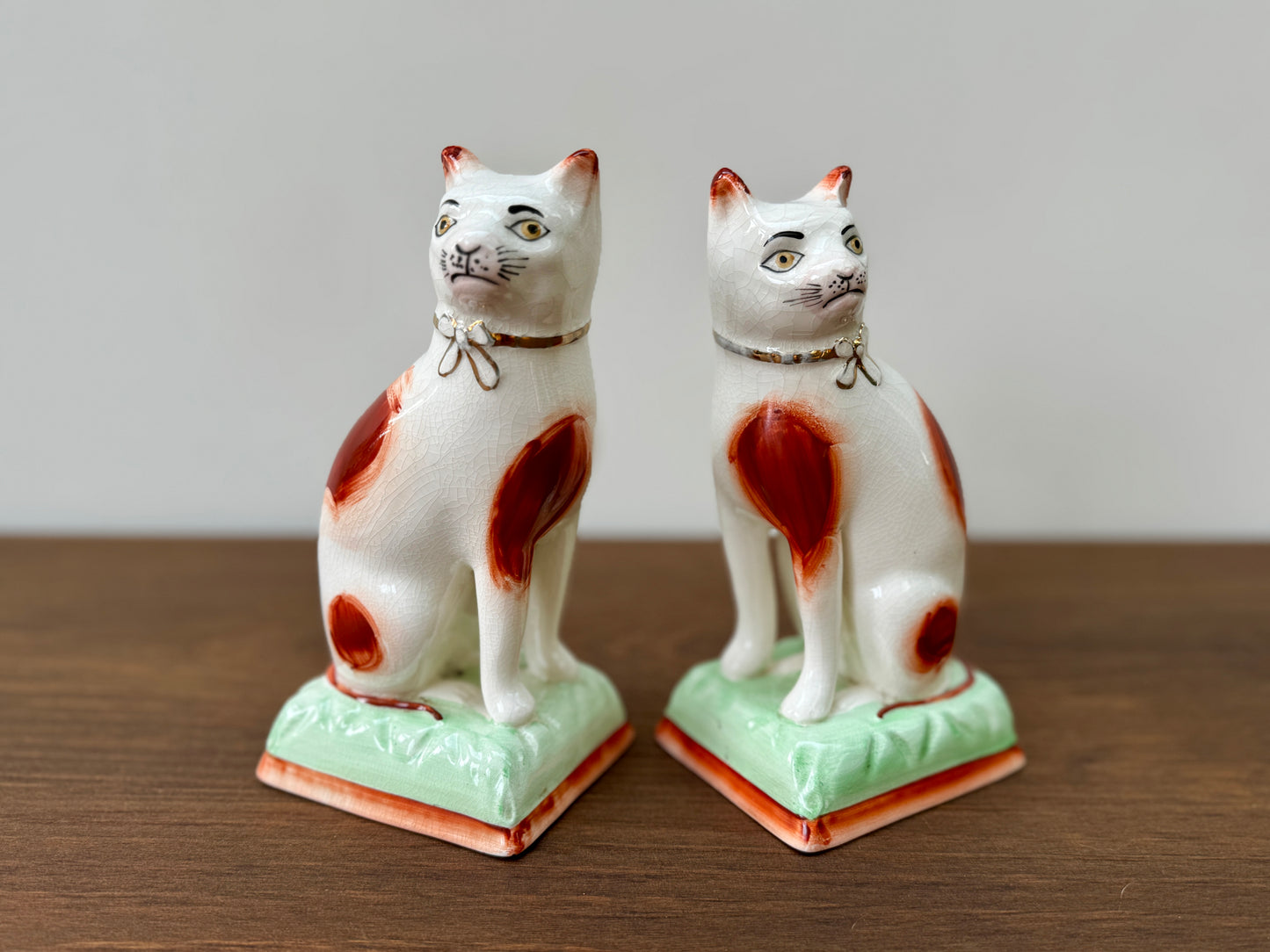 Antique Staffordshire Cats