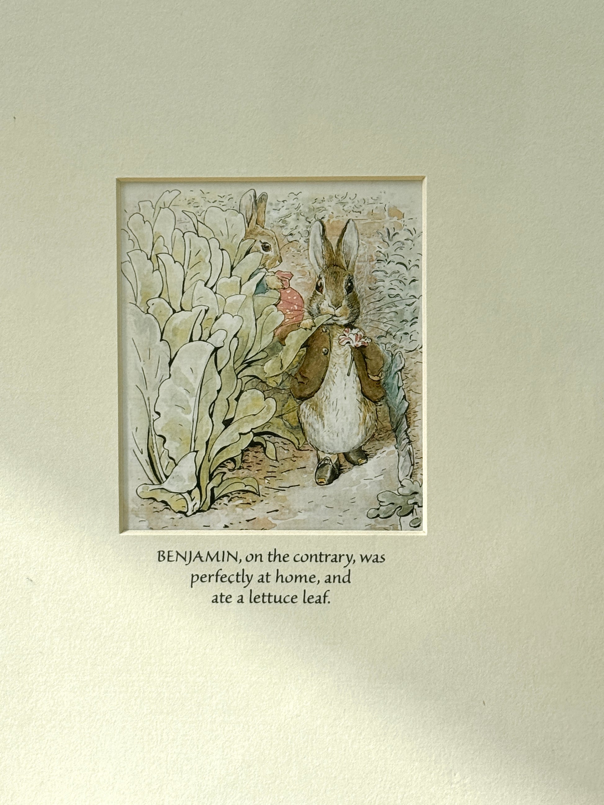 Limited Edition Beatrix Potter Print: ‘Benjamin Bunny’ from the Beatrix Potter Exhibition 2000-Art print-Beatrix Potter-My Happy London Home