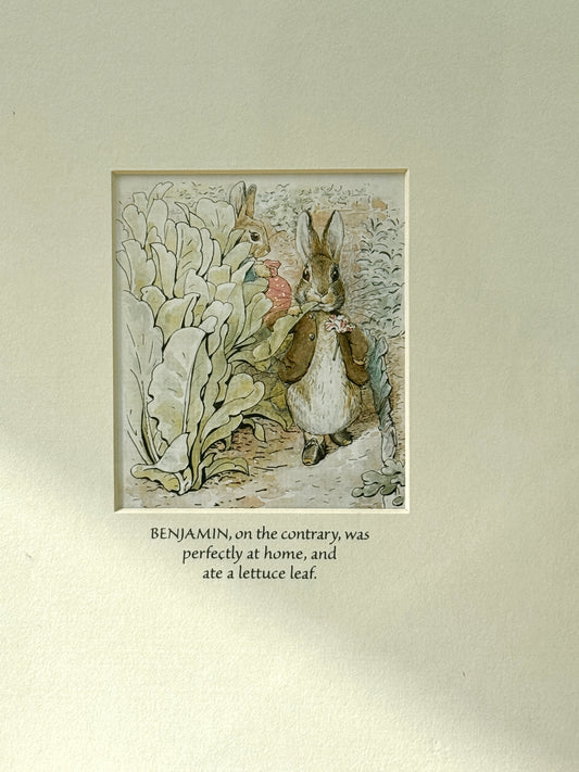 Limited Edition Beatrix Potter Print: ‘Benjamin Bunny’ from the Beatrix Potter Exhibition 2000-Art print-Beatrix Potter-My Happy London Home