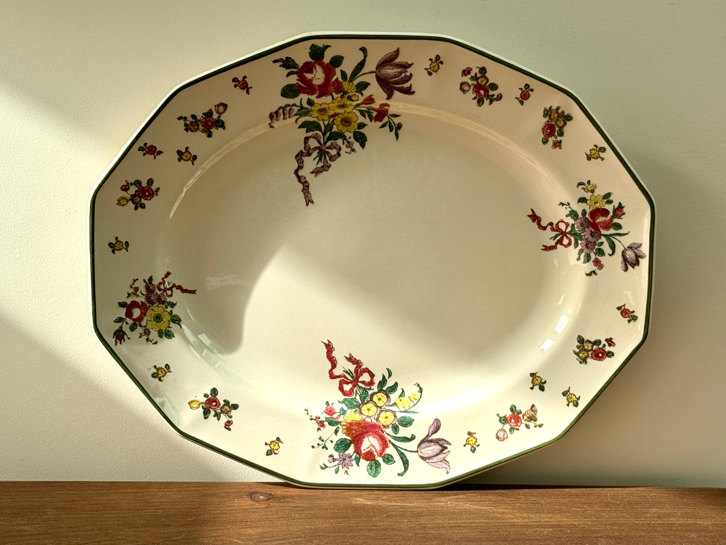 Royal Doulton 'Old Leeds Sprays' Dodecagon Serving Plate c.1932