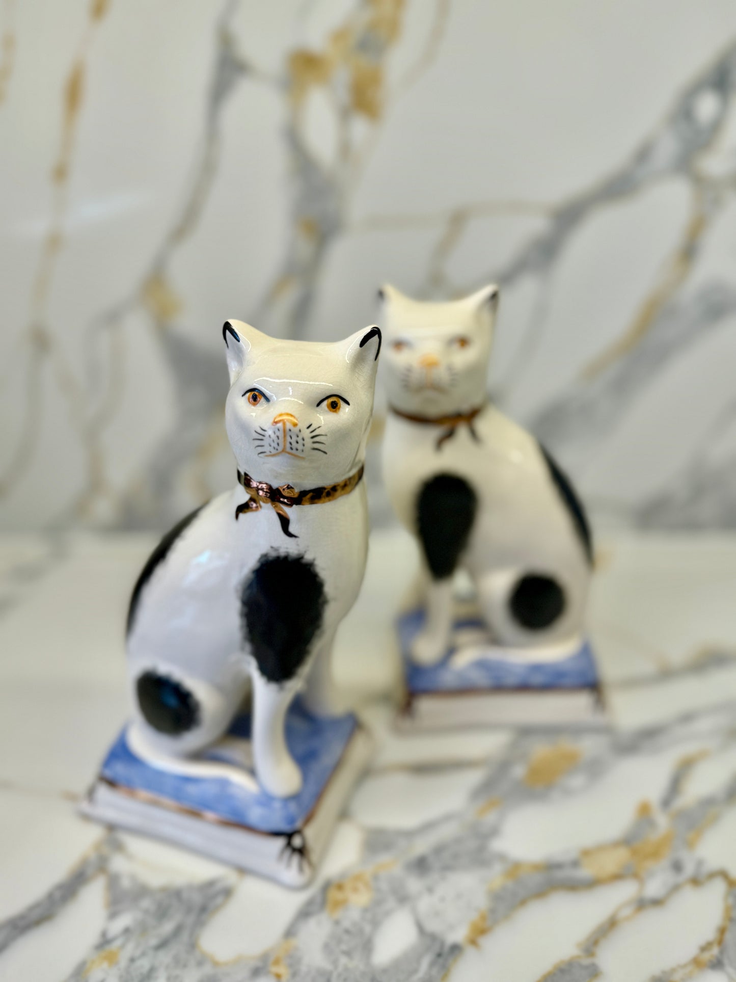 ヴィンテージ　アンティーク　スタッフォードシャーキャット　Vintage Antique Staffordshire Cats My Happy London Home マイ・ハッピー・ロンドン・ホーム　