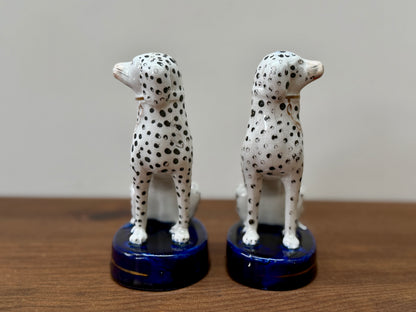 アンティーク、スタッフォードシャーのダルメシアン犬のペア｜1850年代頃