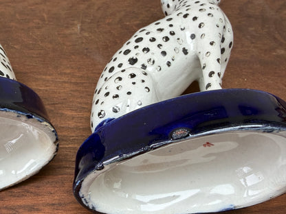 アンティーク、スタッフォードシャーのダルメシアン犬のペア｜1850年代頃