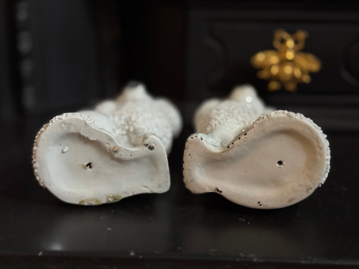 ヴィクトリア時代、スタッフォードシャードッグ・プードル（ペア）｜高さ約11cm