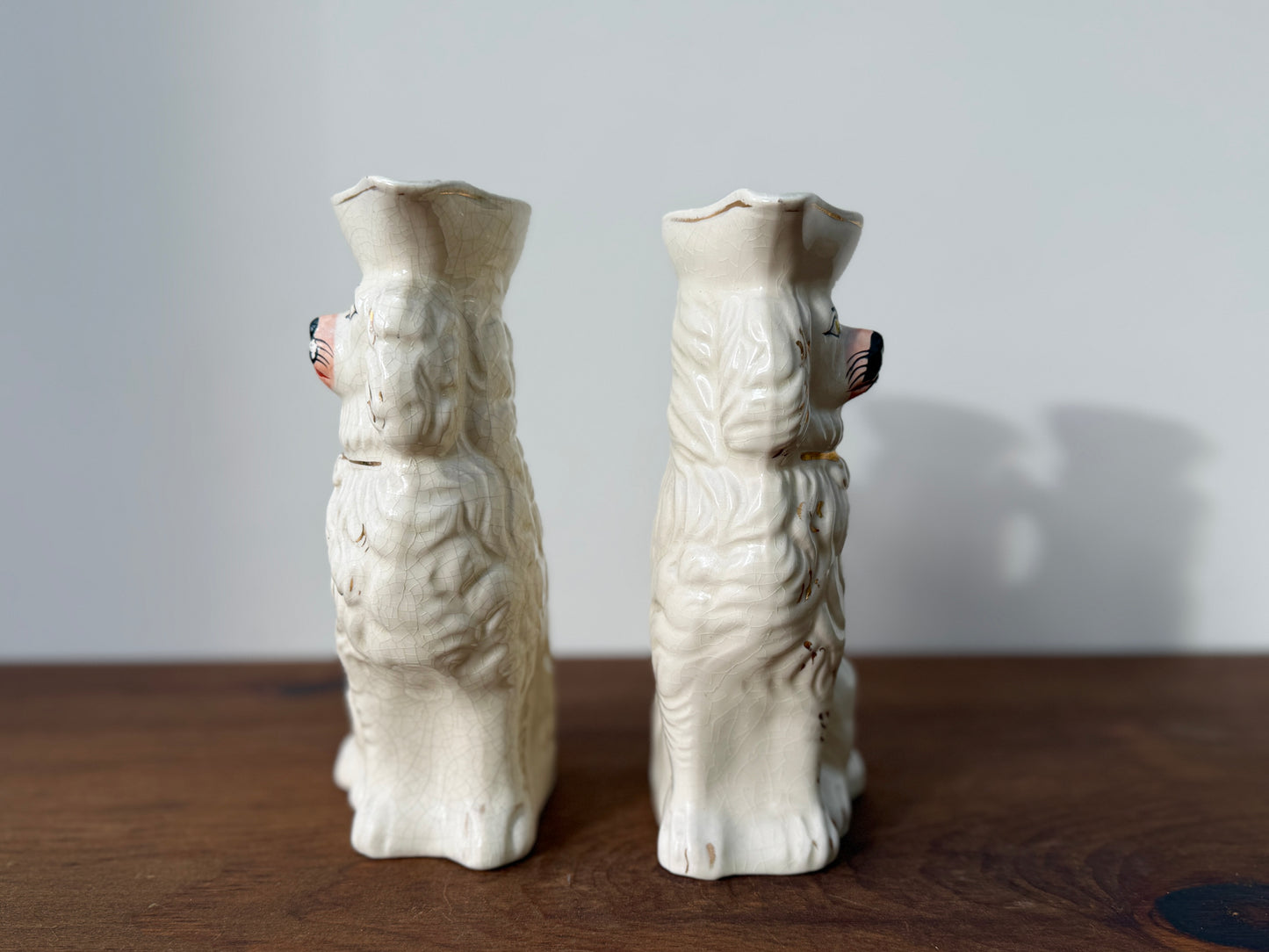 アンティーク、スタッフォードシャードッグ、スパニエルのジャグ（ペア）｜1850年頃