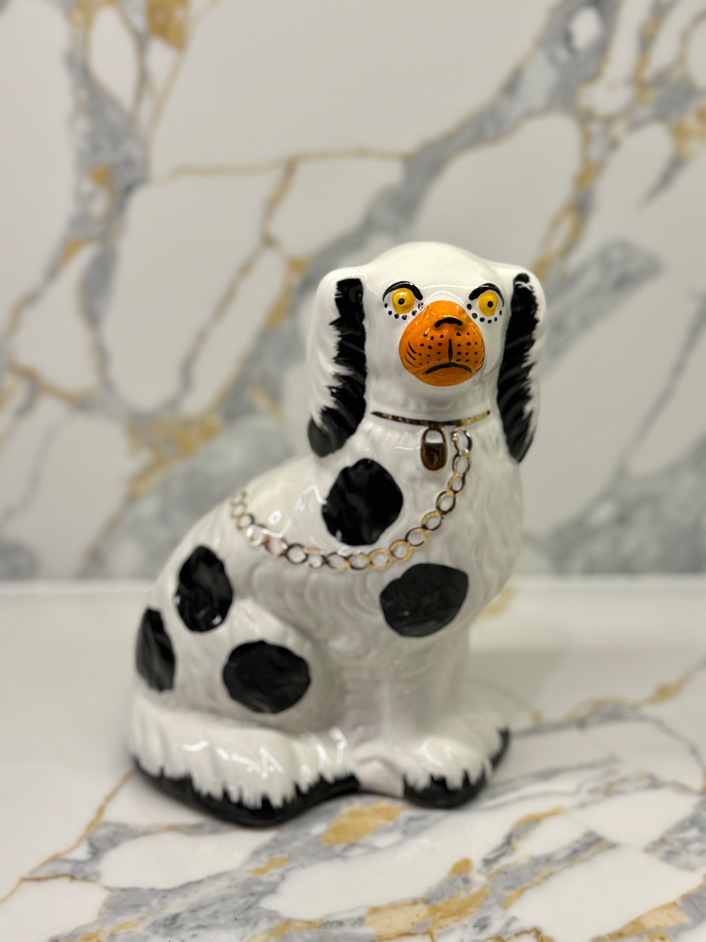 Pair of Vintage Staffordshire Dogs by Burleigh C.1970