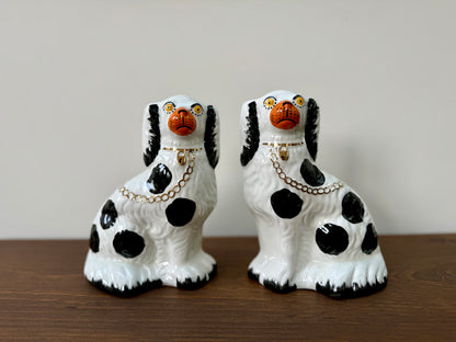 Pair of Vintage Staffordshire Dogs by Burleigh C.1970