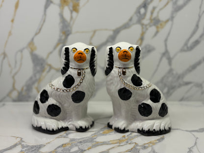 Pair of Vintage Staffordshire Dogs by Burleigh C.1970