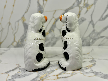 Pair of Vintage Staffordshire Dogs by Burleigh C.1970