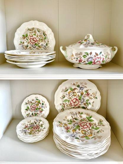 Royal Doulton 'Monmouth' Tableware Set - Scalloped Rims, 1950s-A set of tableware-Royal Doulton-My Happy London Home