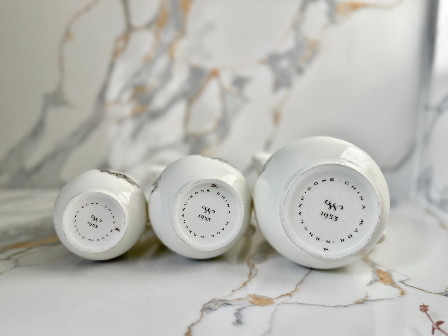 ロイヤルウースター、エリザベス女王戴冠記念ジャグ（３個セット）｜1953年