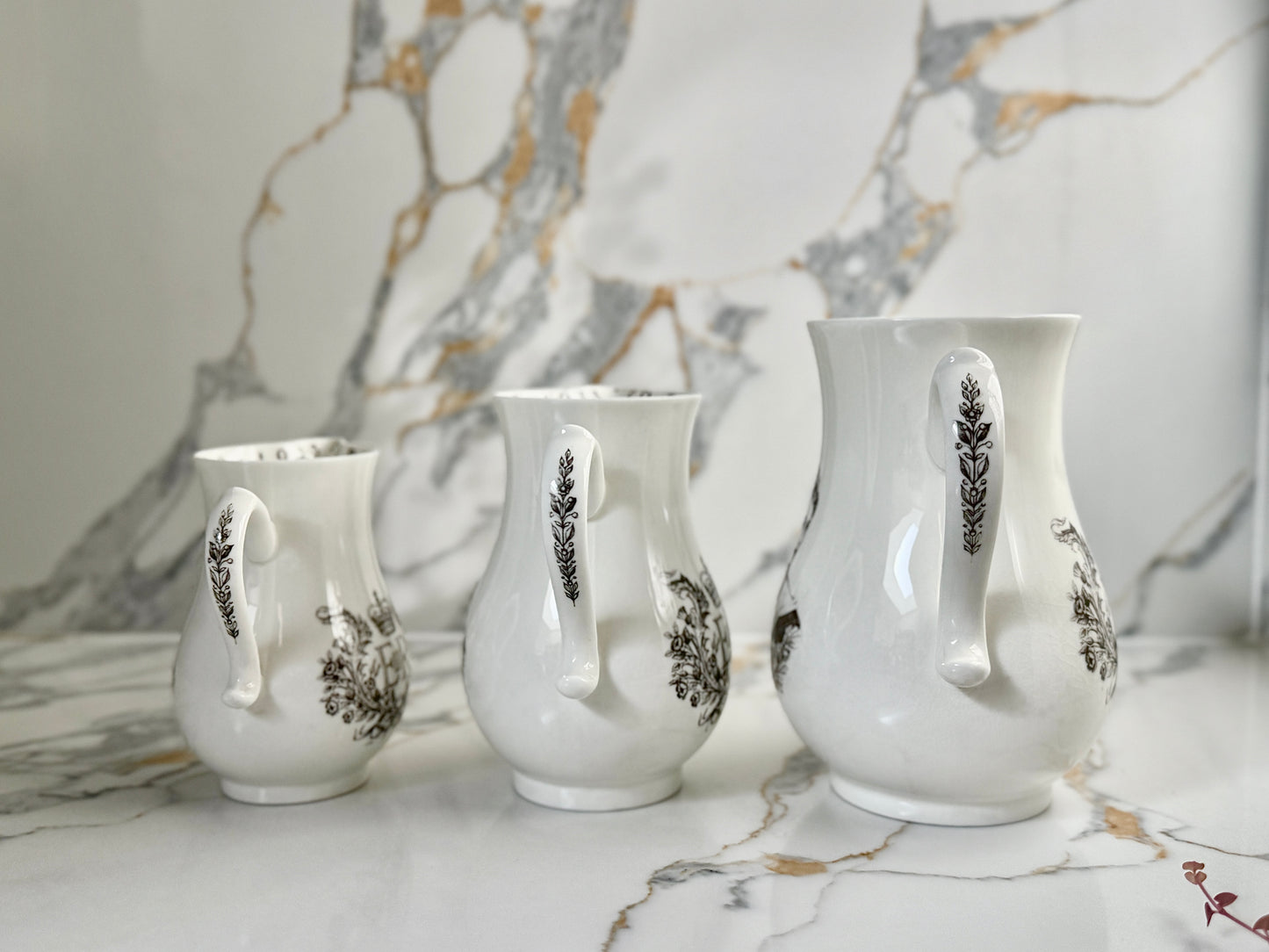 ロイヤルウースター、エリザベス女王戴冠記念ジャグ（３個セット）｜1953年