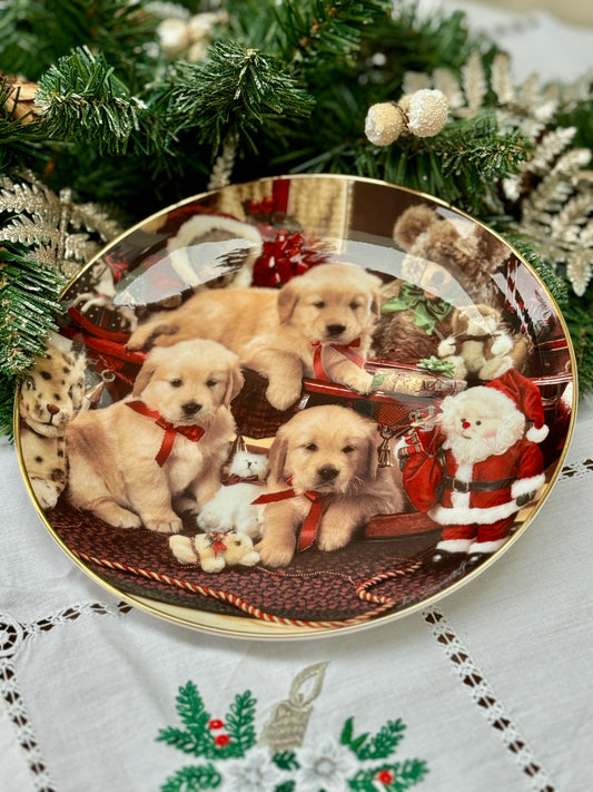 Royal_Doulton_Christmas_Cheer_Plate_Limited_Edition_for_Dog_Lovers_1995