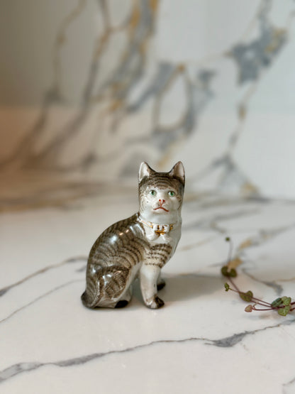 Antique Staffordshire Cat Figurine