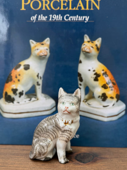 Antique Staffordshire Cat Figurine