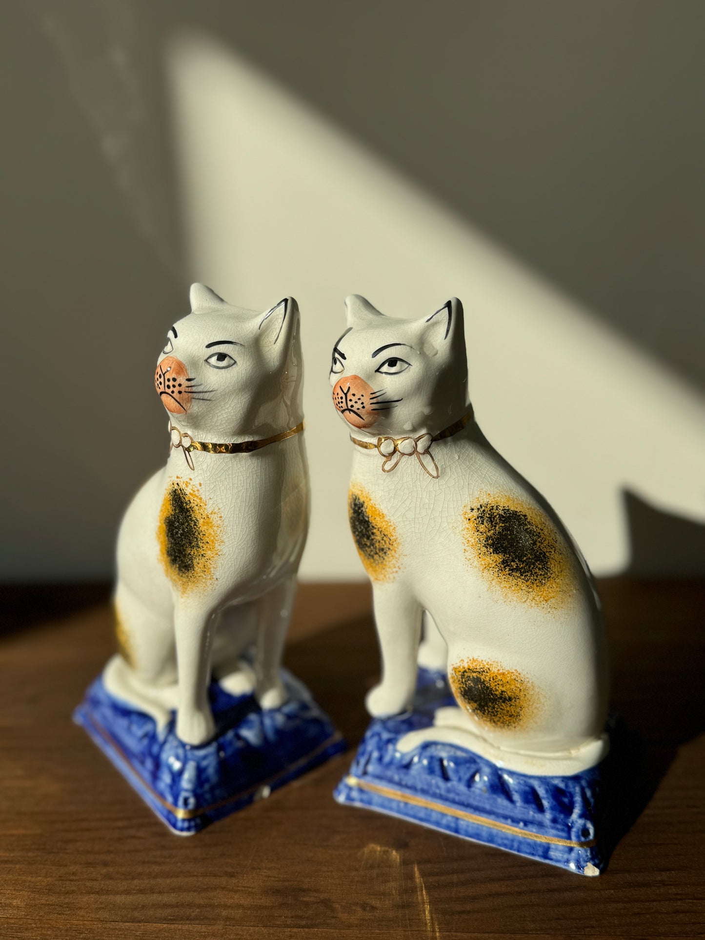 Staffordshire Cats on cushions
