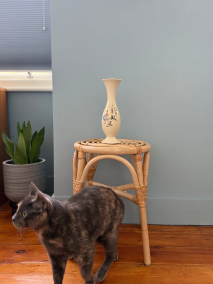 JASBA 西ドイツ製 猫と鳥かごのヴィンテージ花瓶、1950年代
