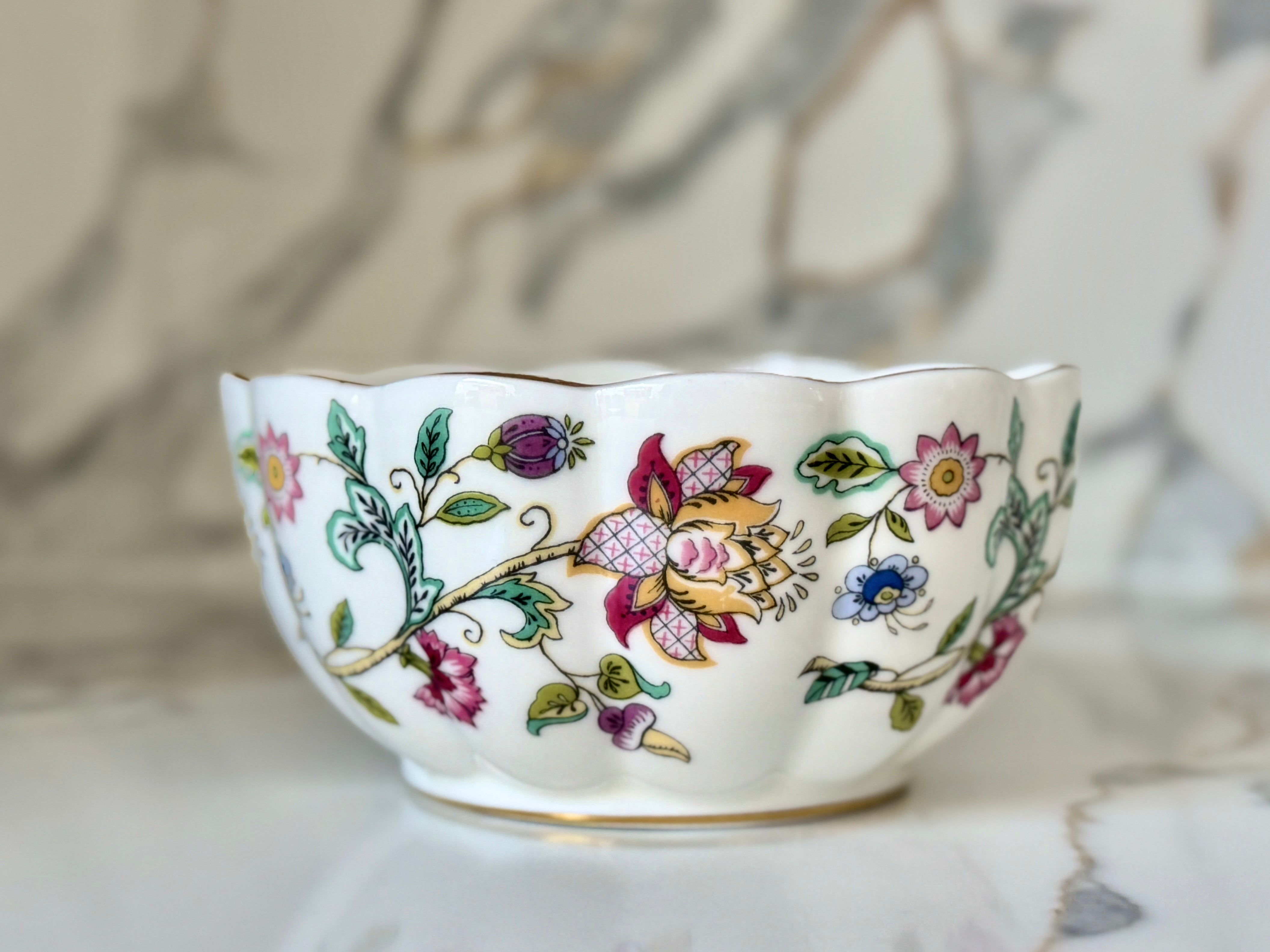 MINTON Haddon Hall ボウル 英国製 Vintage Minton Haddon Hall Bone China Open Bowl, Made in England