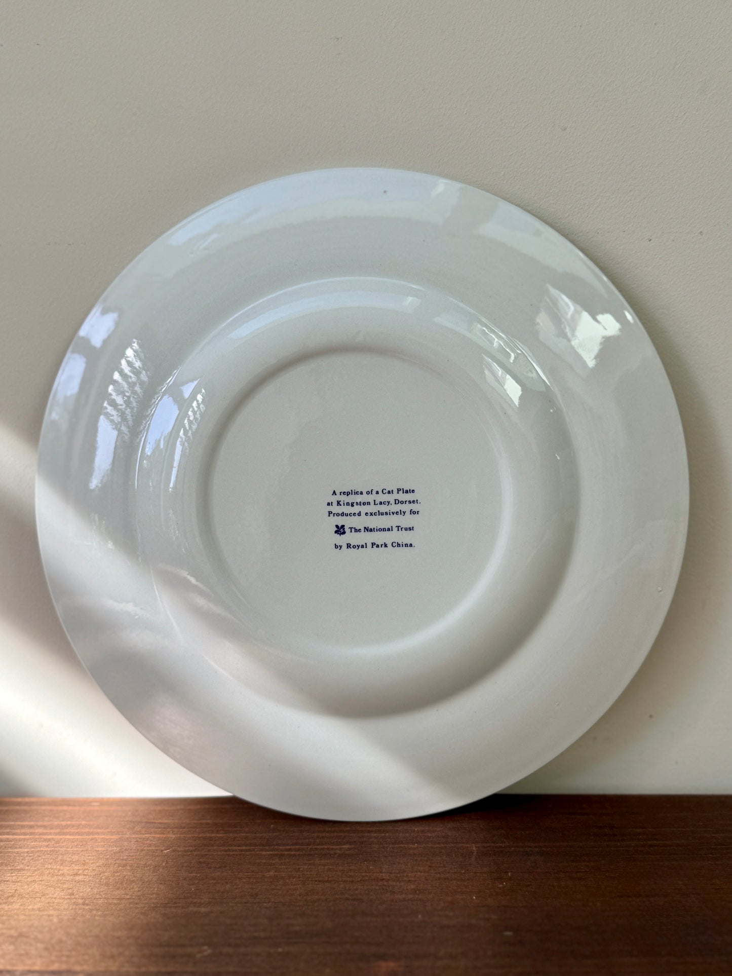 Vintage National Trust Kingston Lacy Cat Plate by Royal Park China | c.1990s