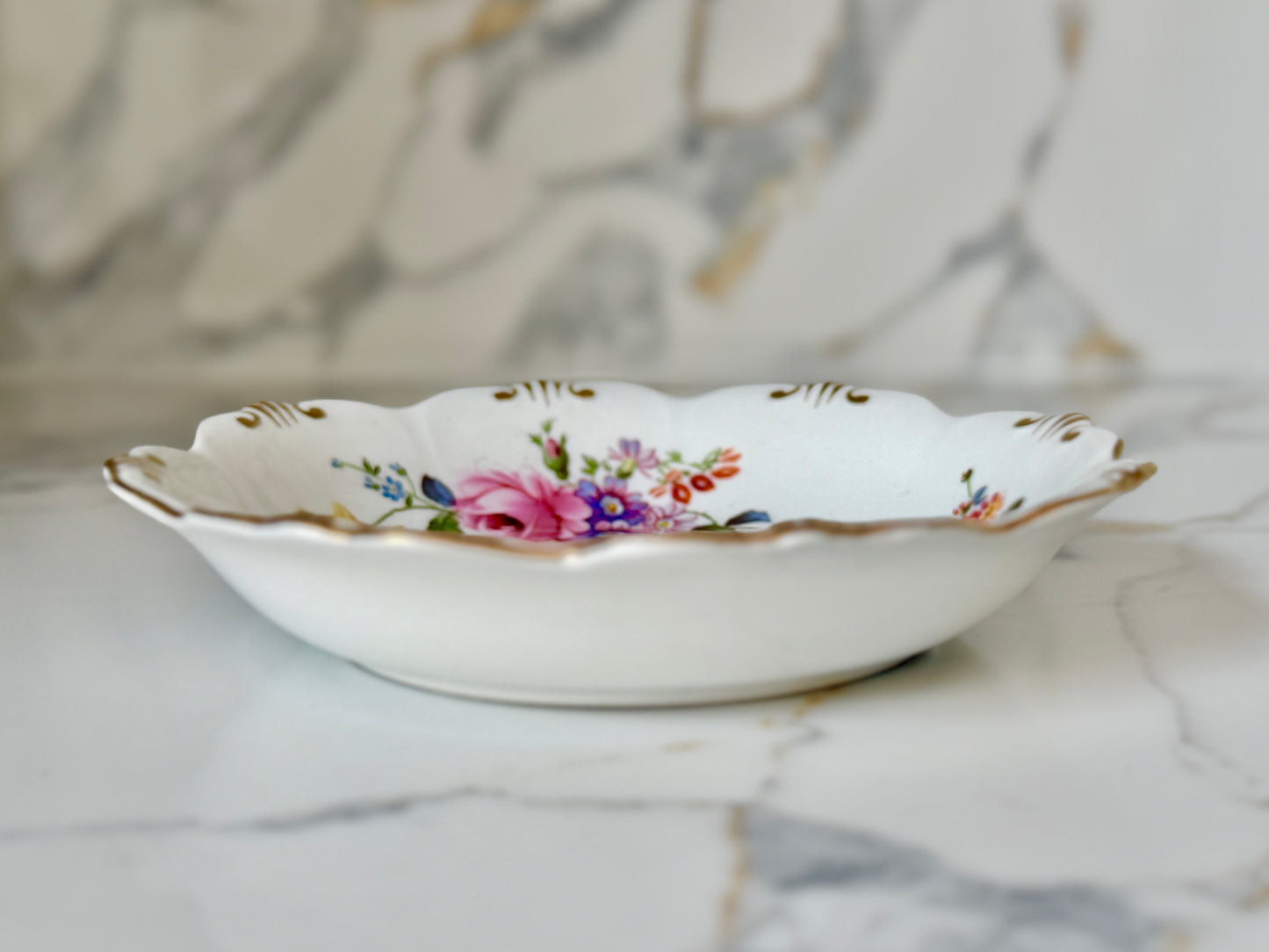 Vintage Royal Crown Derby ‘Derby Posies’ Bone China Trinket Dish, c.1952–1975
