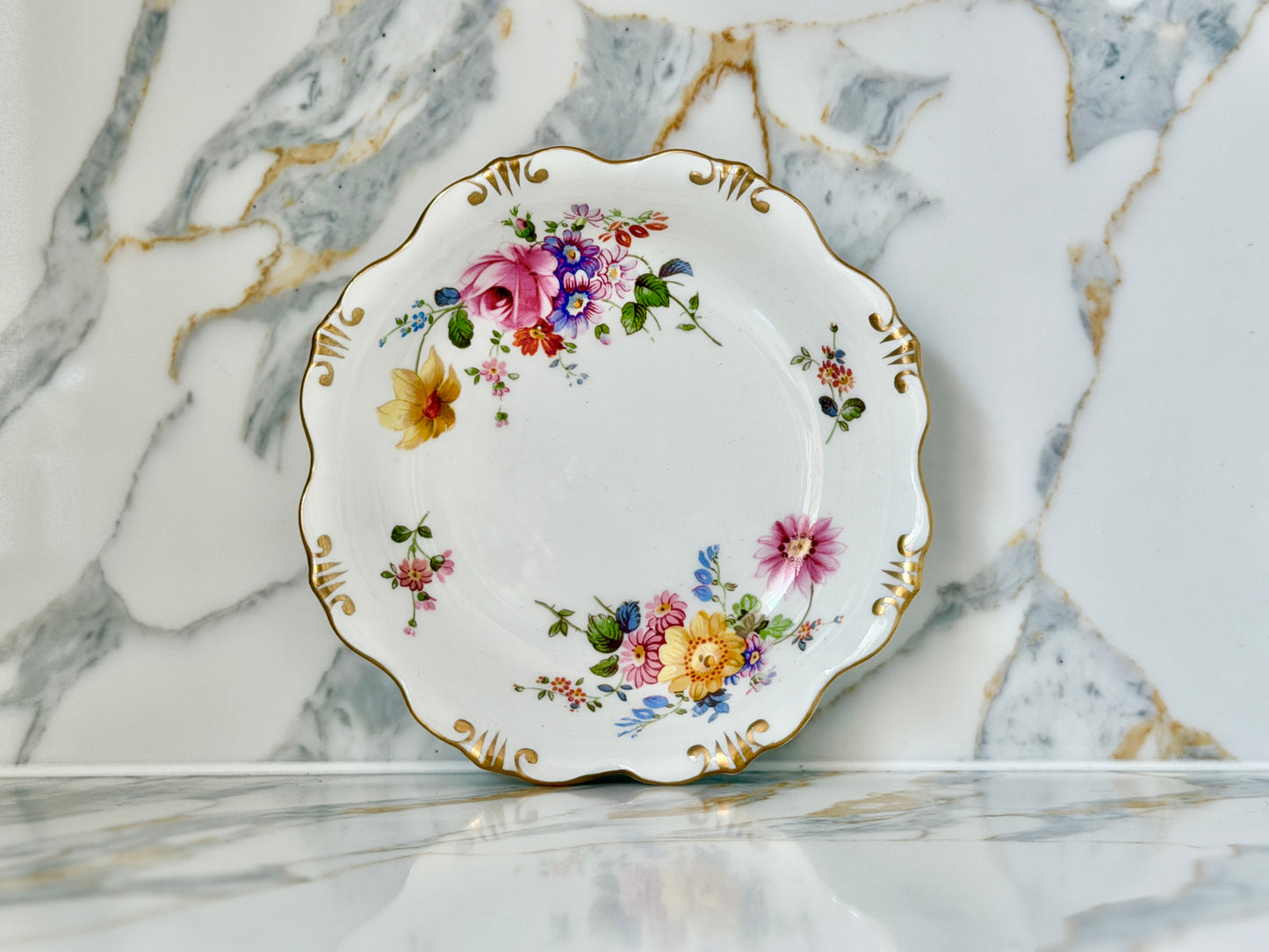 Vintage Royal Crown Derby ‘Derby Posies’ Bone China Trinket Dish, c.1952–1975