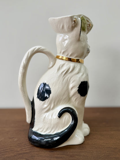 Vintage Staffordshire Cat Pitcher Jug by Royale Stratford, Late 1990s