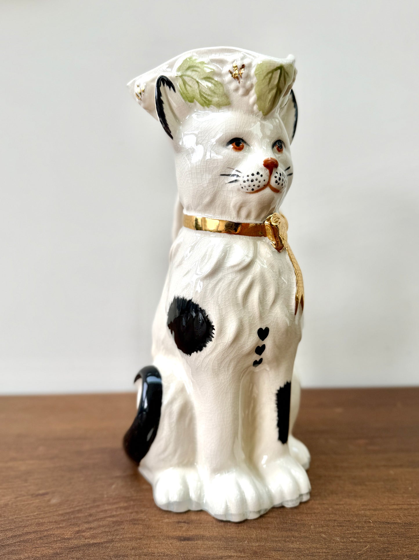 Vintage Staffordshire Cat Pitcher Jug by Royale Stratford, Late 1990s