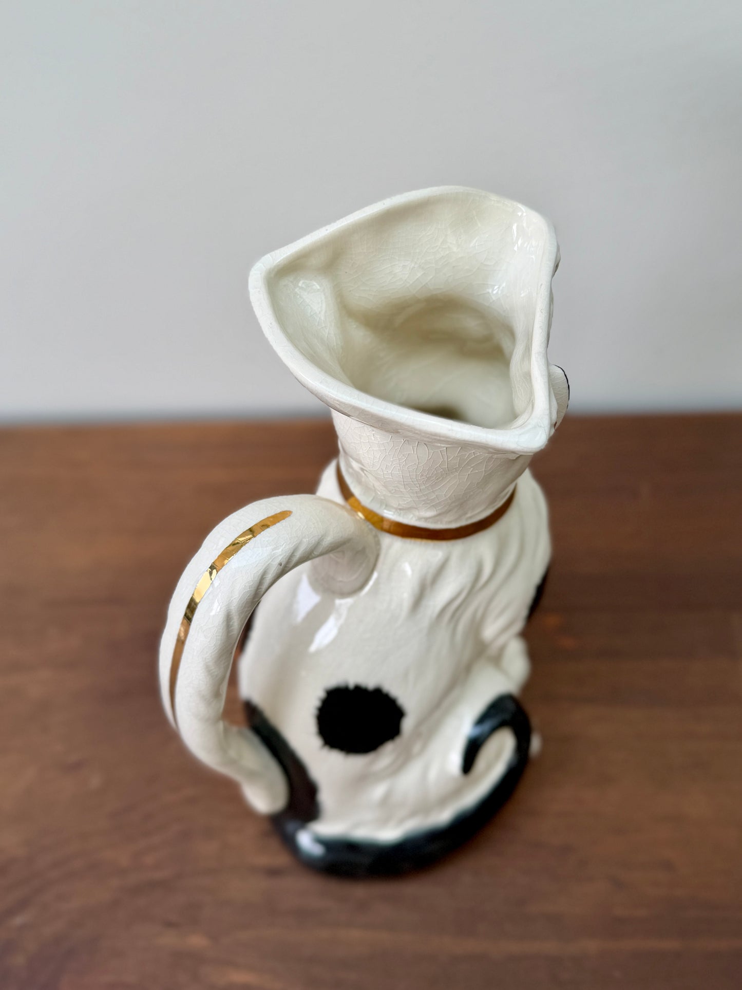 Vintage Staffordshire Cat Pitcher Jug by Royale Stratford, Late 1990s