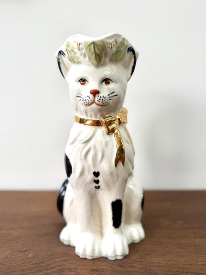 Vintage Staffordshire Cat Pitcher Jug by Royale Stratford, Late 1990s