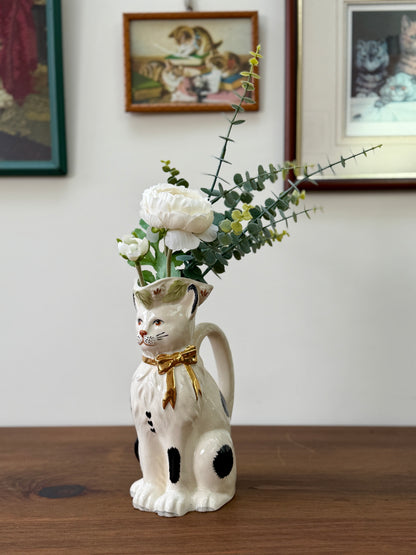 Vintage Staffordshire Cat Pitcher Jug by Royale Stratford, Late 1990s