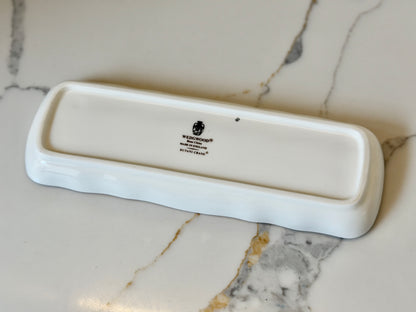 Vintage Wedgwood Kutani Crane Bone China Oblong Mint Tray, 1971–1998