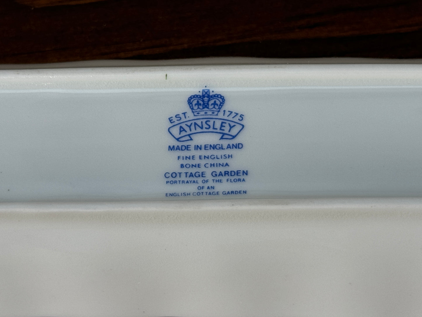 Vintage Aynsley 'Cottage Garden' Rectangular Pen or Mint Tray