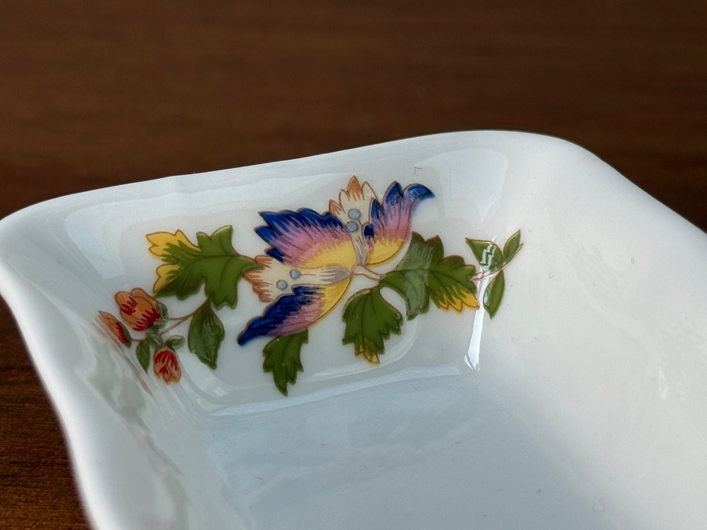 Vintage Aynsley 'Cottage Garden' Rectangular Pen or Mint Tray