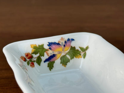Vintage Aynsley 'Cottage Garden' Rectangular Pen or Mint Tray