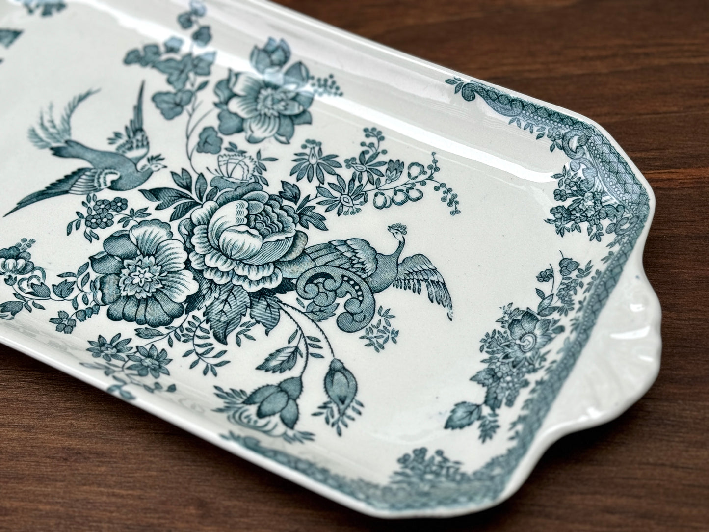 Vintage Enoch Wedgwood 'Asiatic Pheasants' Sandwich Plate, C.1970