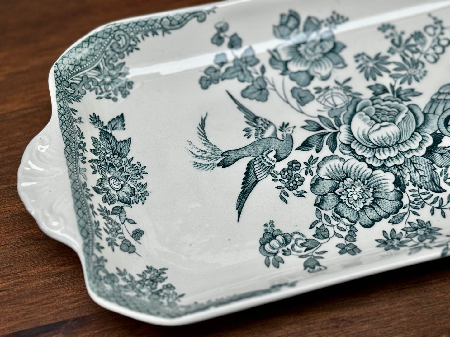 Vintage Enoch Wedgwood 'Asiatic Pheasants' Sandwich Plate, C.1970