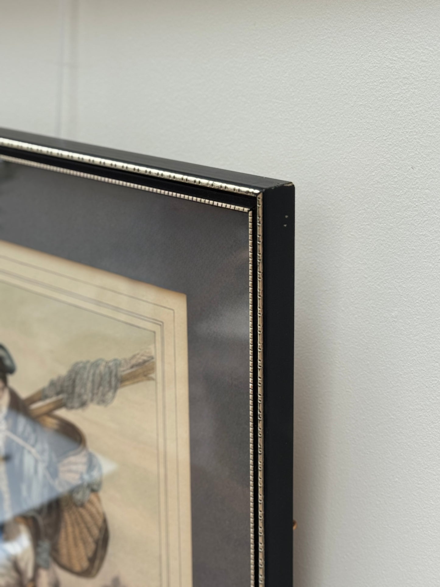 Vintage Print, “Fisherman and Dog at Mont Saint-Miche, Francel” | Mid-20th Century