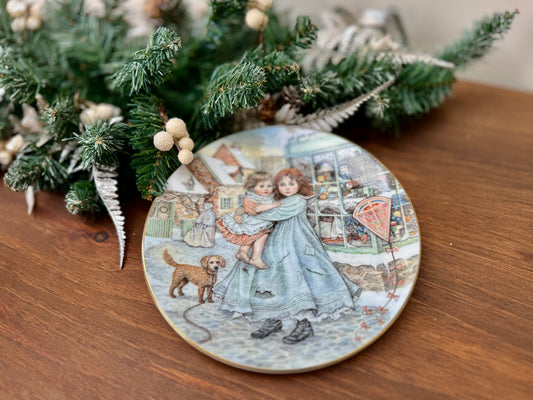 Vintage Royal Worcester 1987 NSPCC Christmas Plate | 'Love' by Elisabeth Woodhouse
