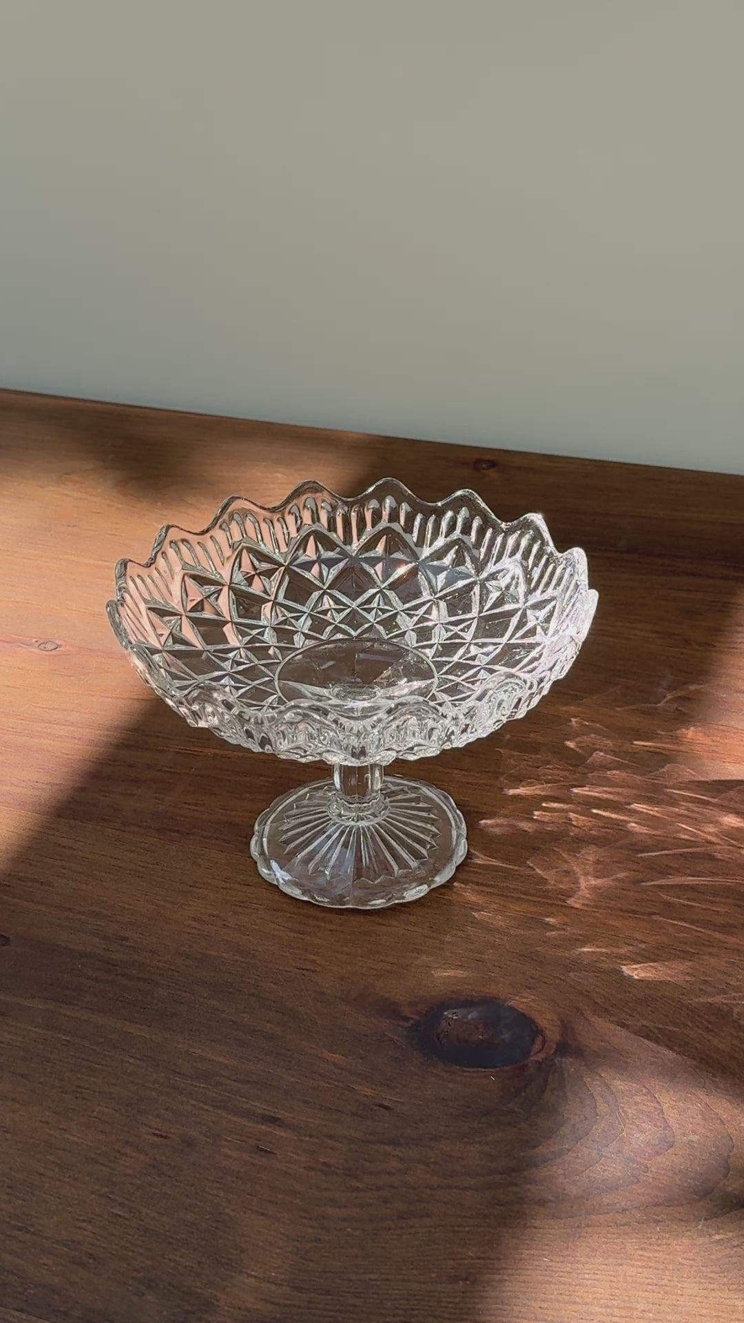 イギリス シルバーコンポート コンポティエ ピアッシング ケーキ